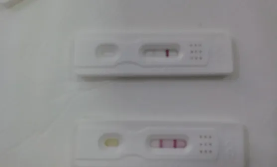 positivo débil en test de embarazo